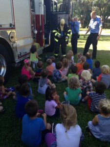 Meeting firefighters