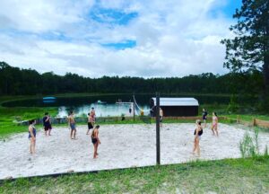 Volleyball by Lake Emerald