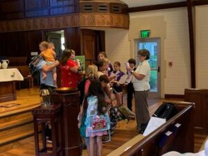 Blessing of the backpacks at the beginning of the school year